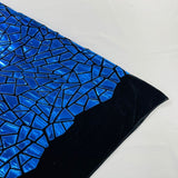 Stretch Velvet Metallic Foil Fabric
