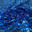 Stretch Velvet Metallic Foil Fabric