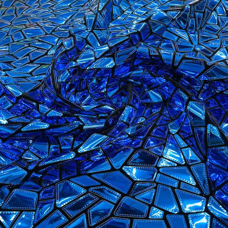 Stretch Velvet Metallic Foil Fabric