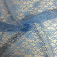 Baby Blue Raschel Lace Fabric - Polyester Fabric, French Floral, Baby Blue, 60" Width