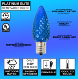 C9 Platinum Elite LED SMD Bulb (25 bulbs/bag) - Faceted, Blue