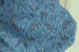 Floral Lace Blue Nylon Spandex