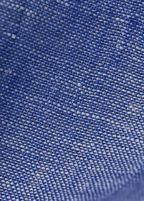 1 Yard Blue or Off White 2 Tone Melange Linen Fabric Lightweight Flat Weave 58 Inches Wide