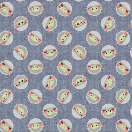 Quilting Cotton Star Wars Mandalorian Baby Yoda Toss Robert Kaufman