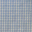 Stretch Woven Blue and White Lined Gingham Fabric