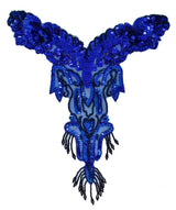 Beaded Sequins Applique 12x12 Dangling