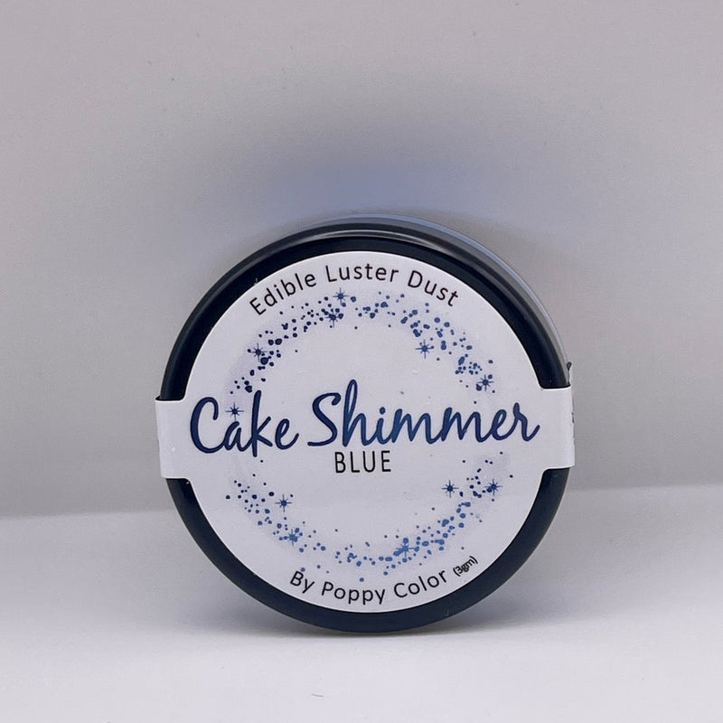 Cake Shimmer Blue by Poppy Paint 100% Edible Luster Dust 3g for Cake Decorating
