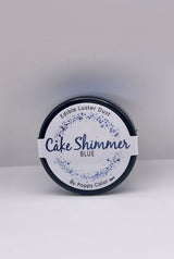 Cake Shimmer Blue by Poppy Paint 100% Edible Luster Dust 3g for Cake Decorating