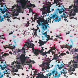 Stretch Woven Blurred Flowers Boardshort Fabric