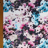 Stretch Woven Blurred Flowers Boardshort Fabric