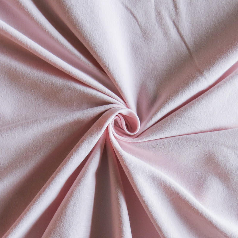 Cotton Lycra Jersey Knit Fabric Pink Blush