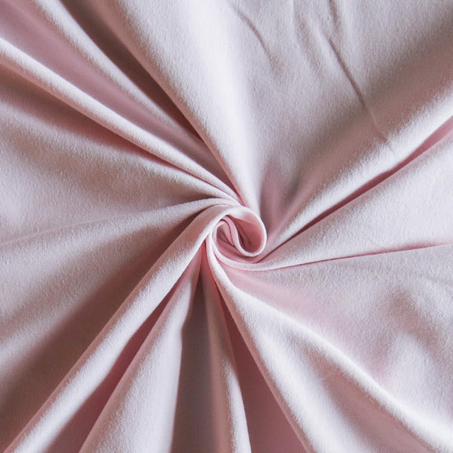 Cotton Lycra Jersey Knit Fabric Pink Blush