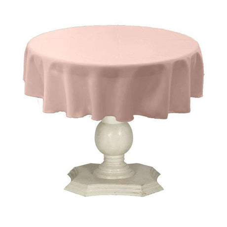 Tablecloth Dull Bridal Satin Fabric - 54" Round, Color Options (1 Piece)
