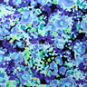 Boho Garden Nylon Spandex Fabric - Floral Garden Print, Warm Or Cool, 58/60" Width (1 Yard)