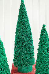 Bottle Brush Trees - Set of 3 - Green