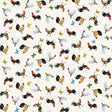 Quilting Cotton Break of Dawn Chickens Roosters and Butterflies Blank Quilting