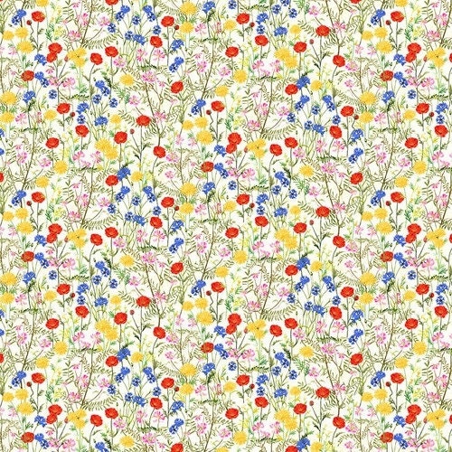 Quilting Cotton Break of Dawn Mini Wildflowers Blank Quilting