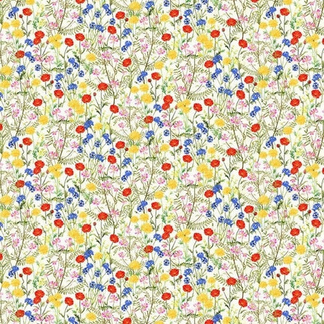 Quilting Cotton Break of Dawn Mini Wildflowers Blank Quilting