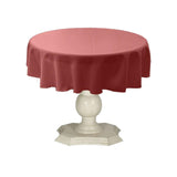 Tablecloth Dull Bridal Satin Fabric - 54" Round, Color Options (1 Piece)