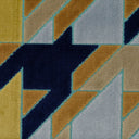 Cut Velvet Upholstery Fabric Briefcase Geometric Design