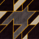 Cut Velvet Upholstery Fabric Briefcase Geometric Design