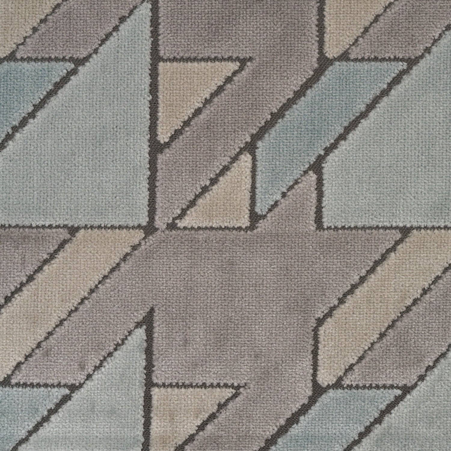 Cut Velvet Upholstery Fabric Briefcase Geometric Design