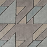 Cut Velvet Upholstery Fabric Briefcase Geometric Design