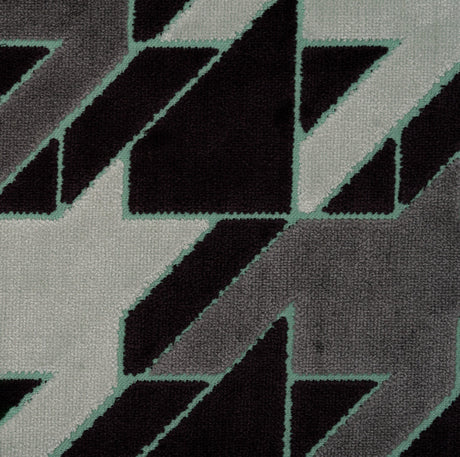 Cut Velvet Upholstery Fabric Briefcase Geometric Design