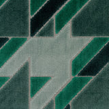 Cut Velvet Upholstery Fabric Briefcase Geometric Design