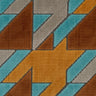 Cut Velvet Upholstery Fabric Briefcase Geometric Design