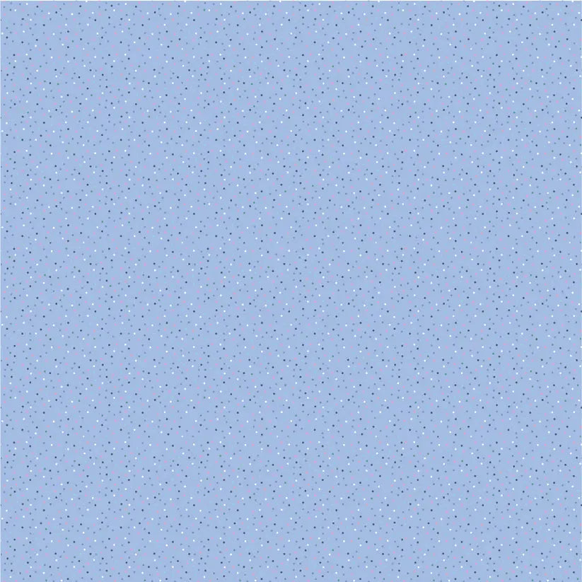 Cotton Forget Me Not Fabric Bright Blue 44/45"