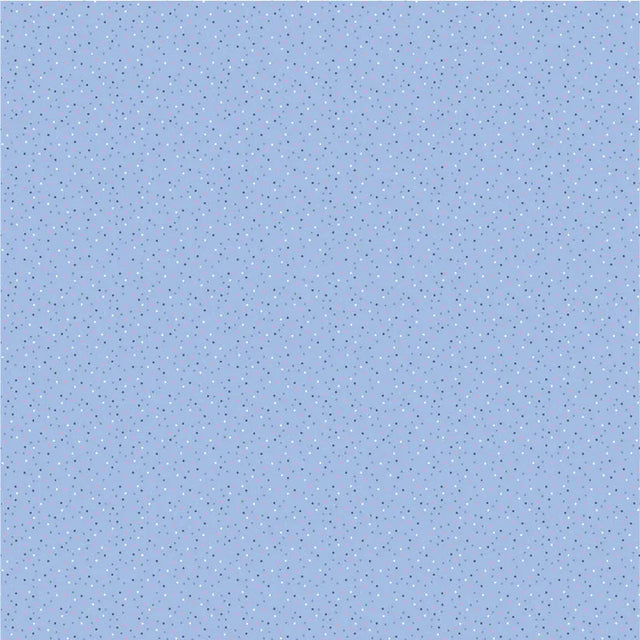 Cotton Forget Me Not Fabric Bright Blue 44/45"