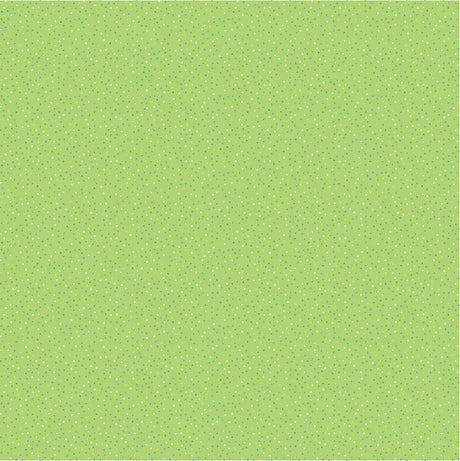Cotton Fabric Bright Green Sweet Pickle 44/45" Country Confetti