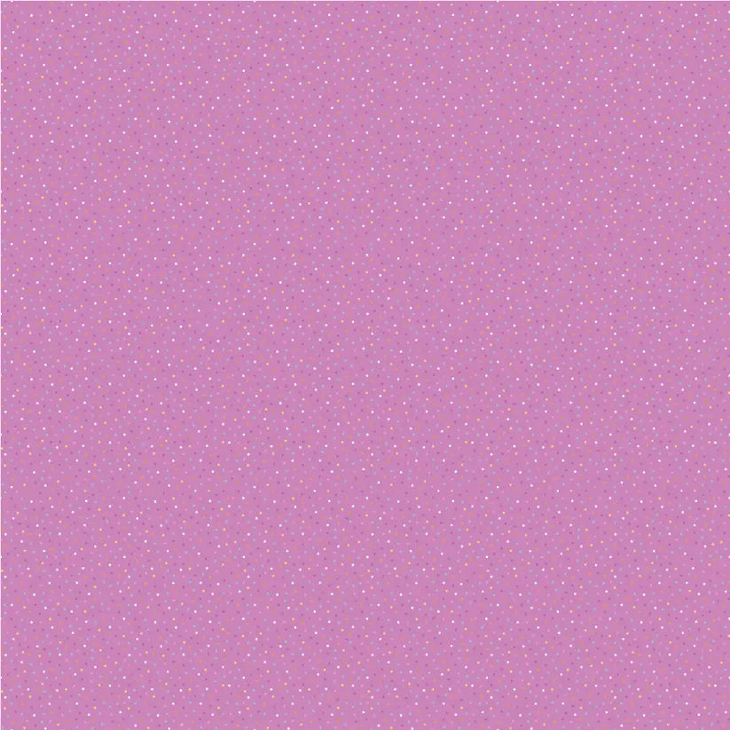 Cotton Pansy Fabric Bright Purple 44/45"