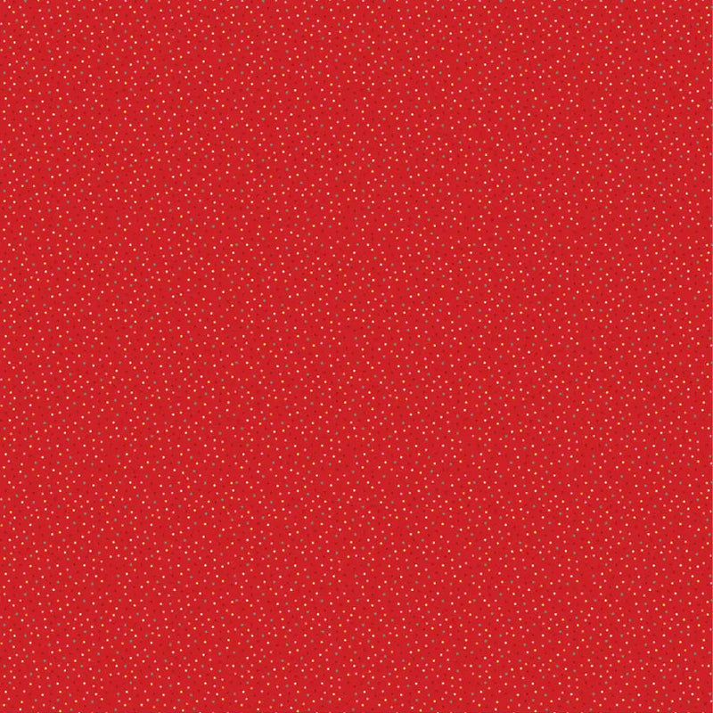 Cotton Fabric Bright Red Hot Tamale 44/45" Width
