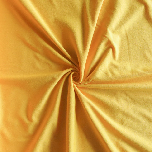 Cotton Lycra Jersey Knit Fabric Bright Gold Yellow