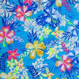 Swim Knit Nylon Spandex Bright Tropics Floral 4-Way Stretch