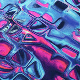 Stonehenge Nylon Spandex Fabric - Brite And Jewel, Geometric Abstract Print, 58-60" Width (1 Yard)