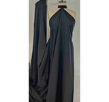 Broadcloth Poly/Cotton Blend Fabric - Black Solid, 58/60" Width (1 Yard)