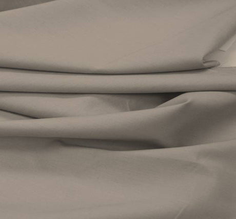 Broadcloth Poly/Cotton Blend Fabric - Solid Grey, 58/60" Width