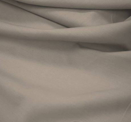 Broadcloth Poly/Cotton Blend Fabric - Solid Grey, 58/60" Width