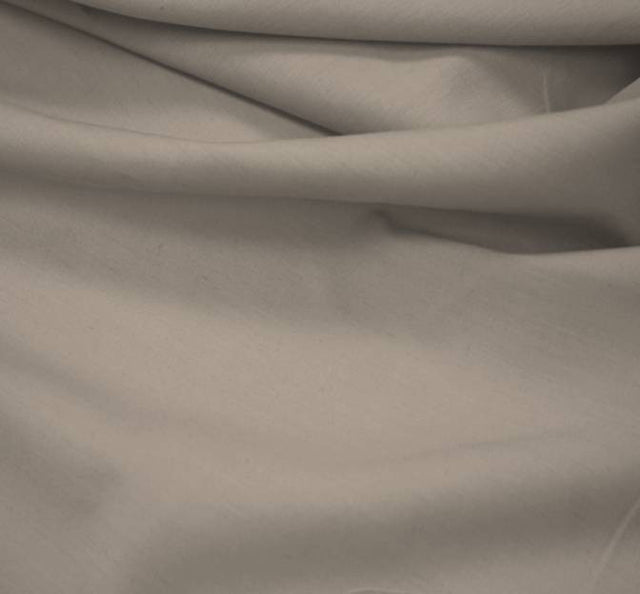Broadcloth Poly/Cotton Blend Fabric - Solid Grey, 58/60" Width