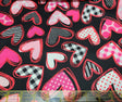 Quilting Cotton Hearts Fabric Valentine’s Day Brother Sister Design Studio