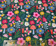 Quilting Cotton Mushroom Floral Brother Sister Design 100% Cotton