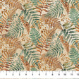 Cotton Print Brown Fern Rooted Stonehenge Fabric 44/45"
