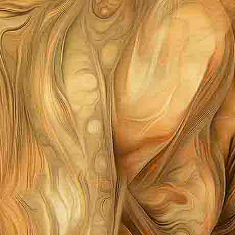 Cotton Ombre Wave Fabric Brown Horizons 44/45
