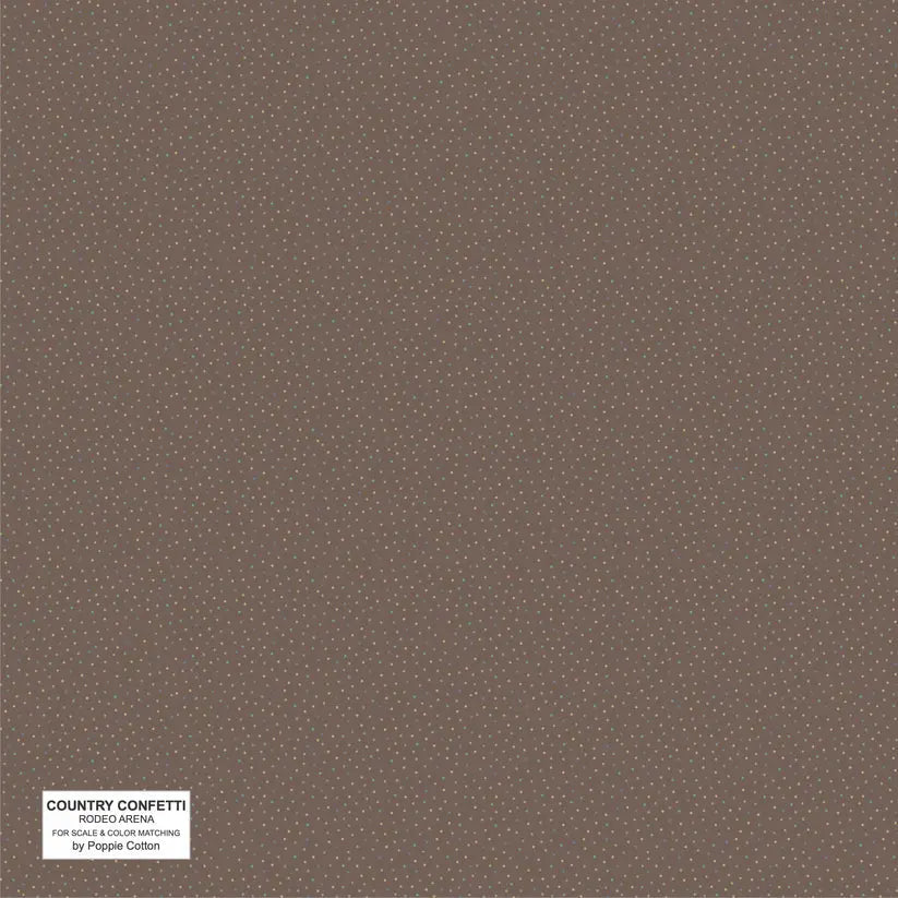 Brown Rodeo Arena Cotton Fabric 44/45"