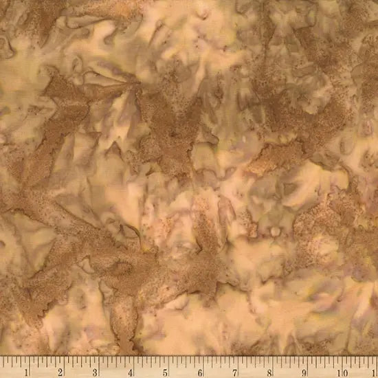 Cotton Wideback Fabric Brown Toast Watercolor Waves 108"