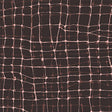 Brown Wiggly Plaid Cotton Fabric 44/45" Per Yard
