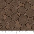 Cotton Fabric Brown Wood Pile Camping Therapy 44/45"